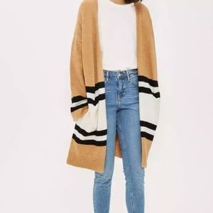 NWT topshop colorblock cardigan size 6